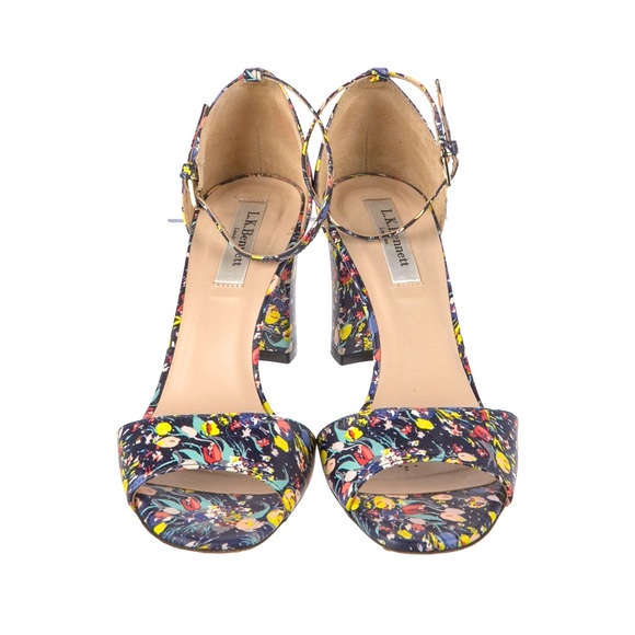 L.K. Bennett London Helena Floral Leather Shoes Made in Italy Like New in Box 36 - Picture 3 of 6